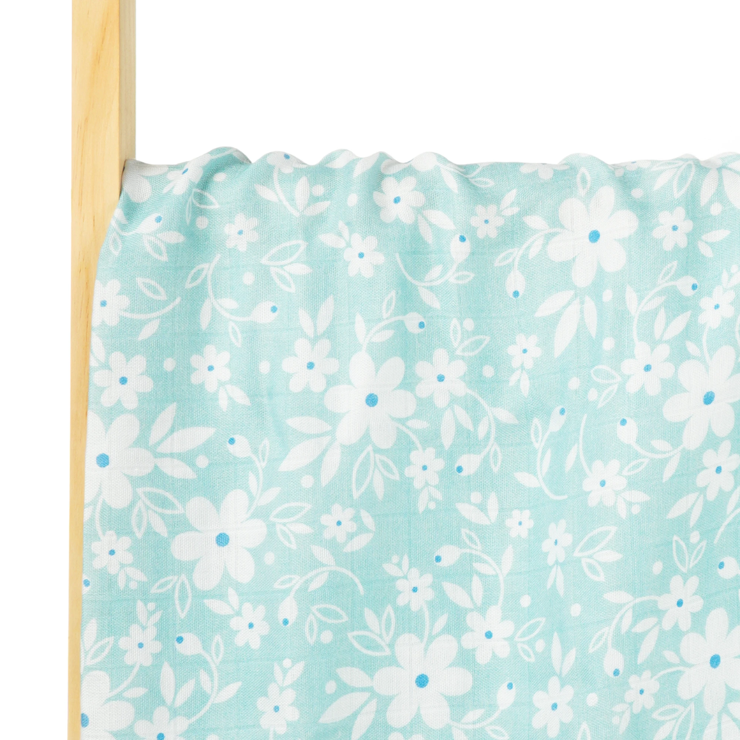 Bamboo Swaddle | Blue Daisies