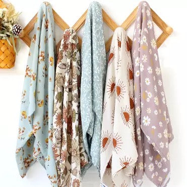Bamboo Swaddle | Rustic Flowers
