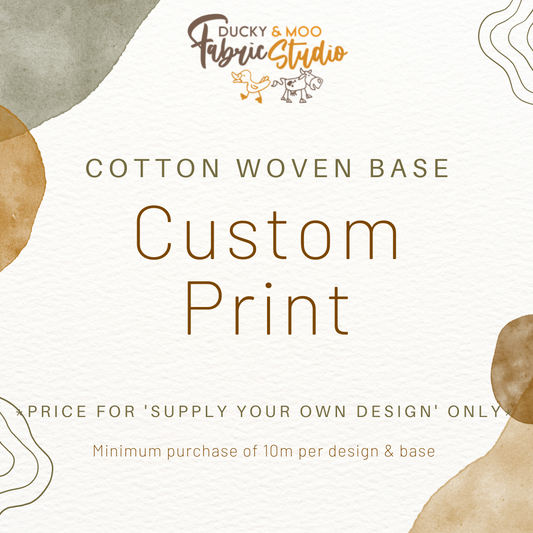 Wholesale Custom Print | Cotton Woven (MOQ 10m)